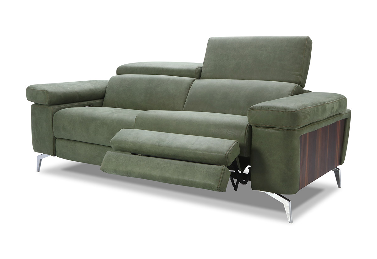 Green discount recliner sofa